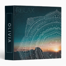 Mandala Night Sky Blue Sunset foto Mystical