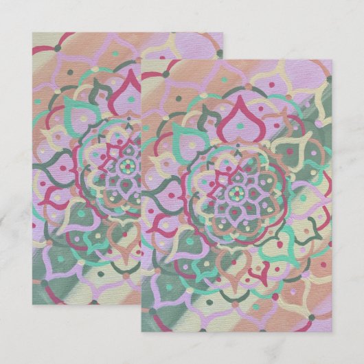 Mandala Note Kaart (Voorkant / Achterkant)