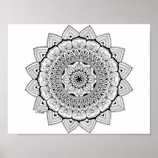 Mandala nr. 1 poster (Voorkant)