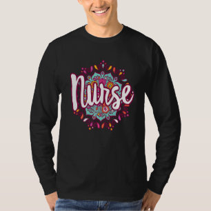 Mandala Nurse Day Apprevention Week Nurse Women Fo T-shirt