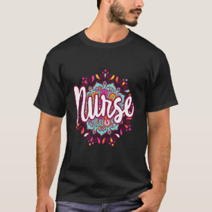 Mandala Nurse Day Apprevention Week Nurse Women Fo T-shirt