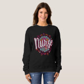 Mandala Nurse Day Apprevention Week Nurse Women Fo Trui (Voorkant volledig)
