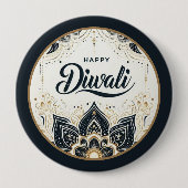 Mandala of Light and Blessing Diwali Ronde Button 4,0 Cm (Voorkant)