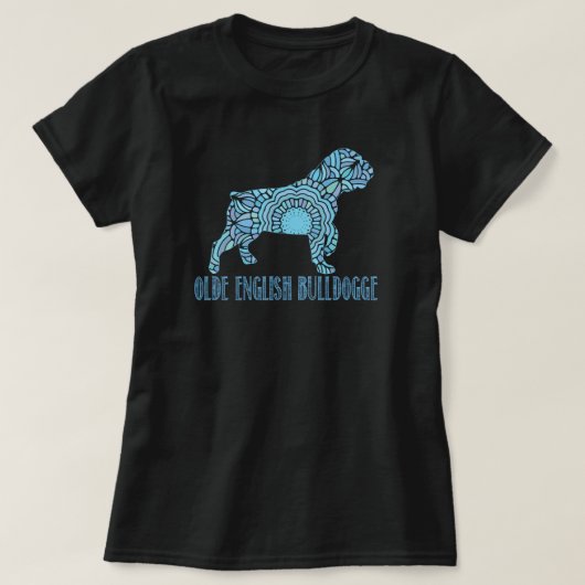 Mandala Olde English Bulldogge T-Shirt (Design voorkant)
