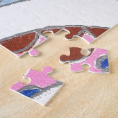 Mandala Olie Schilderij Kunstprint Legpuzzel (Zijkant)