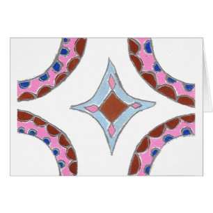 Mandala olieverfschilderij Art Print
