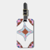 Mandala olieverfschilderij Art Print Bagagelabel (Voorkant verticaal)