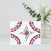 Mandala olieverfschilderij Art Print Briefkaart (Staand voorkant)