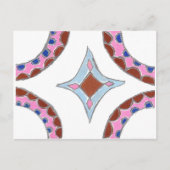 Mandala olieverfschilderij Art Print Briefkaart (Voorkant)