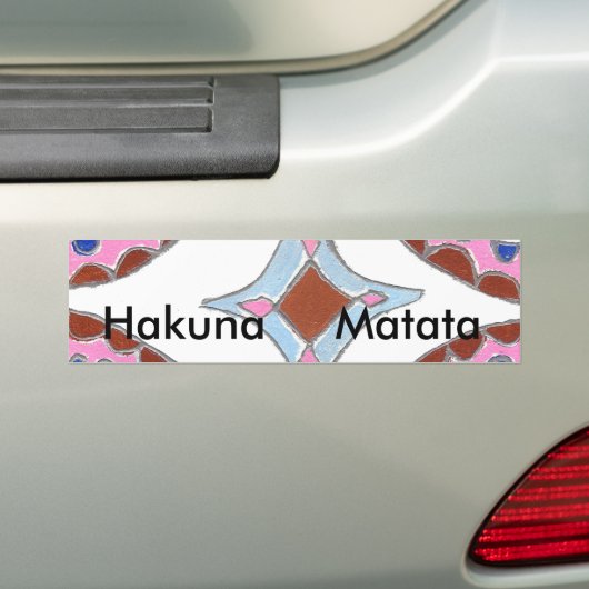 Mandala olieverfschilderij Art Print Bumpersticker (Op auto)