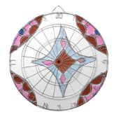 Mandala olieverfschilderij Art Print Dartbord (Voorkant)