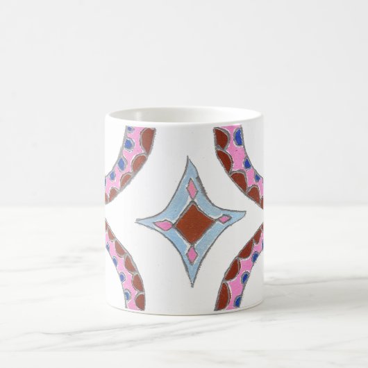 Mandala olieverfschilderij Art Print Koffiemok (Center)