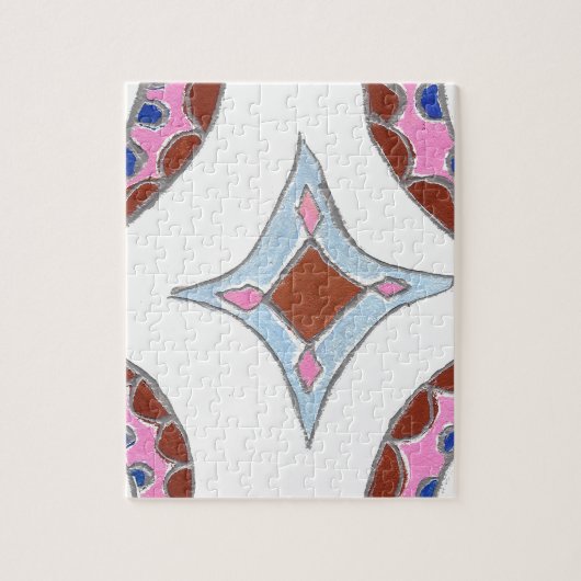 Mandala olieverfschilderij Art Print Legpuzzel (Verticaal)