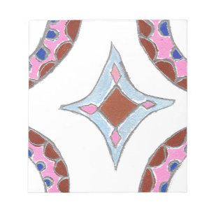 Mandala olieverfschilderij Art Print Notitieblok