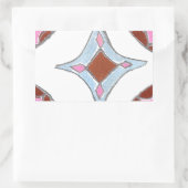 Mandala olieverfschilderij Art Print Rechthoekige Sticker (Tas)