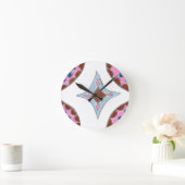 Mandala olieverfschilderij Art Print Ronde Klok (Huis)