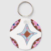 Mandala olieverfschilderij Art Print Sleutelhanger (Voorkant)