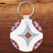 Mandala olieverfschilderij Art Print Sleutelhanger (Voorkant)