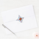Mandala olieverfschilderij Art Print Ster Sticker (Envelop)
