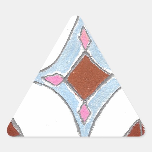 Mandala olieverfschilderij Art Print Sticker (Voorkant)