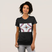 Mandala olieverfschilderij Art Print T-shirt (Voorkant volledig)