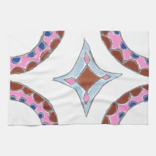 Mandala olieverfschilderij Art Print Theedoek