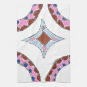 Mandala olieverfschilderij Art Print Theedoek (Verticaal)