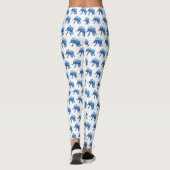 Mandala Olifant Batic Art Aangepaste Leggings (Achterkant)