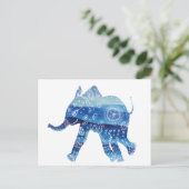 Mandala olifant Briefkaart (Staand voorkant)
