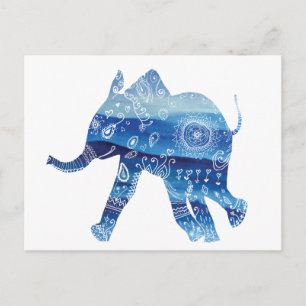 Mandala olifant Briefkaart