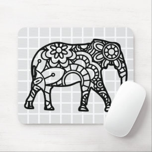Mandala Olifant Raster Muismat