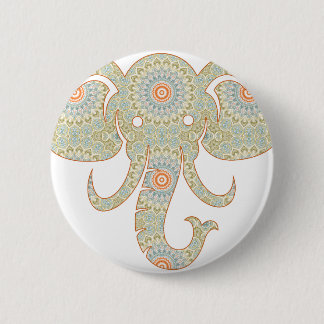 Mandala Olifantenkop Ontwerp Ronde Button 5,7 Cm