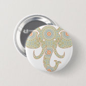 Mandala Olifantenkop Ontwerp Ronde Button 5,7 Cm (Voorkant /achterkant)