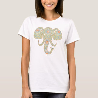 Mandala Olifantenkop Ontwerp T-shirt