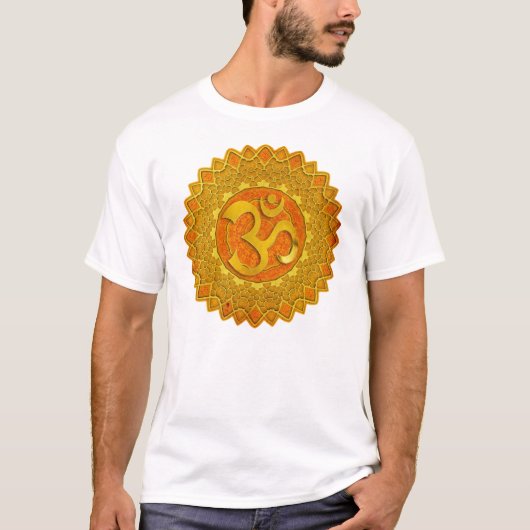 MANDALA OM - orange T-shirt (Voorkant)