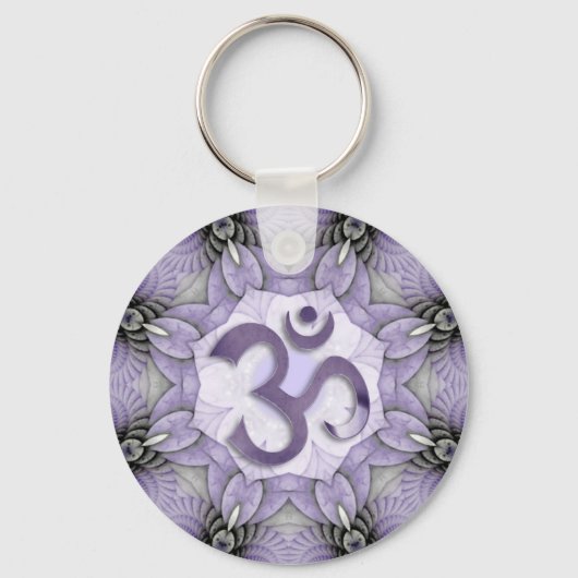 MANDALA OM - sinaasappel | Roodshine Sleutelhanger (Voorkant)