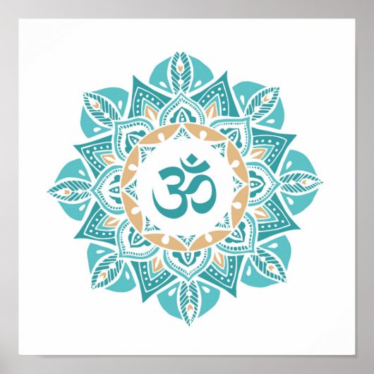 Mandala Om spiritueel Poster (Voorkant)
