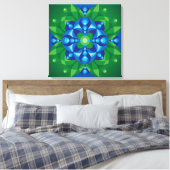 Mandala ontwaken canvas afdruk (Insitu (Slaapkamer))