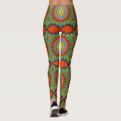 MANDALA ONTWERP COLLAGE (kleine schaal) Leggings (Achterkant)