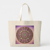 Mandala Ontwerp Grote Tote Bag (Achterkant)