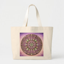 Mandala Ontwerp Grote Tote Bag