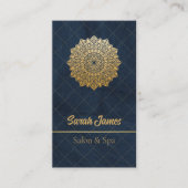 Mandala ontwerp in goud visitekaartje (Voorkant)