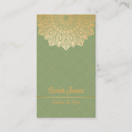 Mandala ontwerp in goud visitekaartje