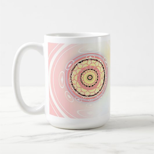 Mandala Ontwerp Kunst Koffiemok (Links)