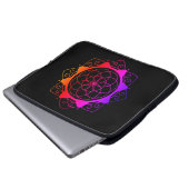 Mandala ontwerp laptophoes laptop sleeve (Voorkant onderkant)