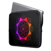 Mandala ontwerp laptophoes laptop sleeve (Voorkant Links)