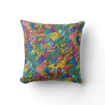 Mandala ontwerp, meerkleurige retro 60s