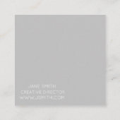 Mandala ontwerp moderne, stijlvolle creatieve indu vierkante visitekaartje (Achterkant)