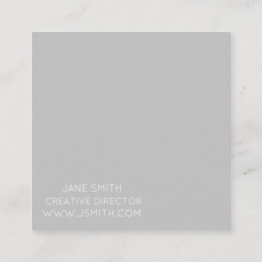 Mandala ontwerp moderne, stijlvolle creatieve indu vierkante visitekaartje (Achterkant)