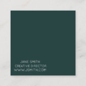 Mandala ontwerp moderne, stijlvolle creatieve indu vierkante visitekaartje (Achterkant)